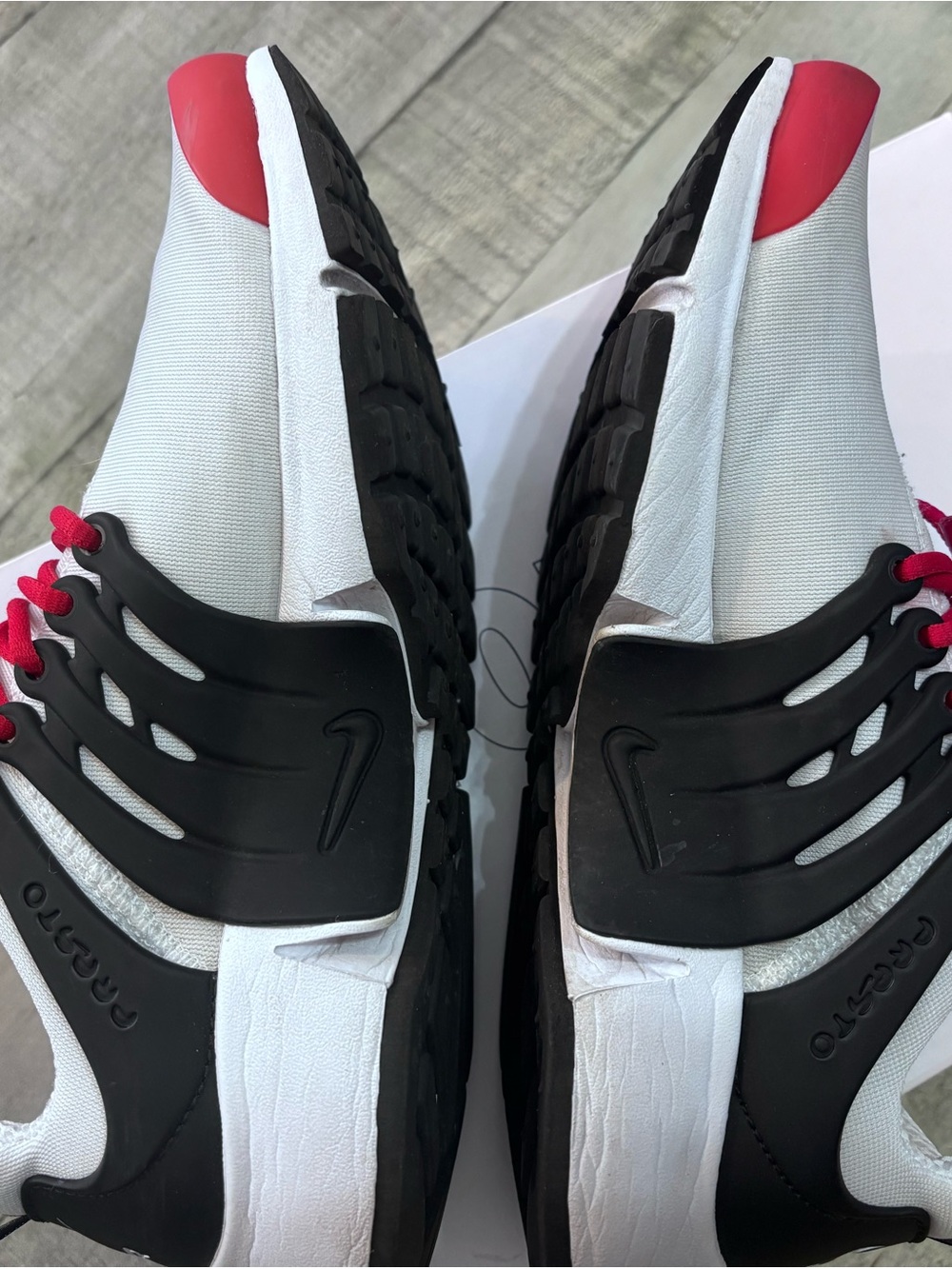Nike Air Presto - Nike By You - White, Black, Red & Navy - Picture 6 of 8